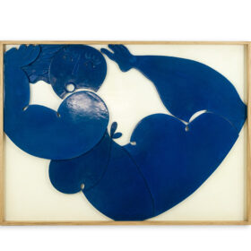 Bas-relief Panel, Entitled 'I swim in happiness,' Contemporary