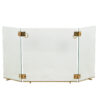 Glass and Bronze Fire Screen - Styylish