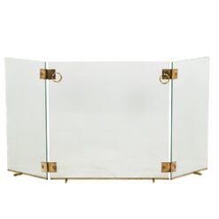 Glass and Bronze Fire Screen - Styylish