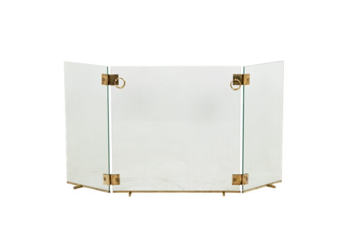 Glass and Bronze Fire Screen - Styylish
