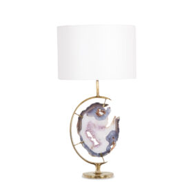 Bronze and Amethyst Lamp, 1970s.