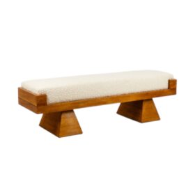 Blond Ash Bench, Italian Artisanal Work, Contemporary.