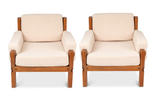 Pair of Pierre Chapo Armchairs- front view- Styylish