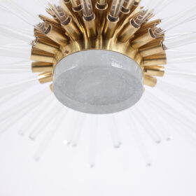 Radiant Glass Tube Chandelier, Contemporary