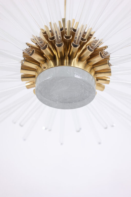 Radiant Glass Tube Chandelier, Contemporary - Image 2