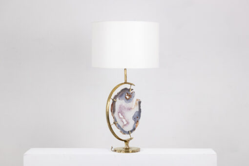 Bronze and Amethyst Lamp, 1970s. - Image 2