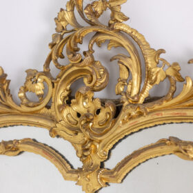 Louis XV Style Beaded Mirror, Napoleon III period, circa 1880.