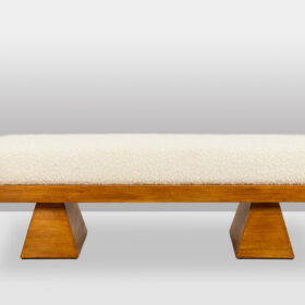 Blond Ash Bench, Italian Artisanal Work, Contemporary.