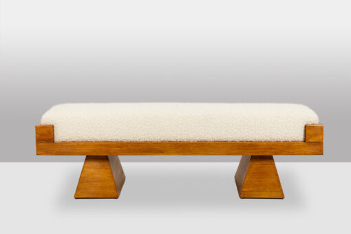 Blond Ash Bench, Italian Artisanal Work, Contemporary. - Image 2