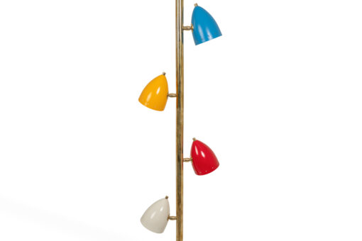 Tubular Hanging Lamp, Lacquered Brass, Contemporary - Image 2