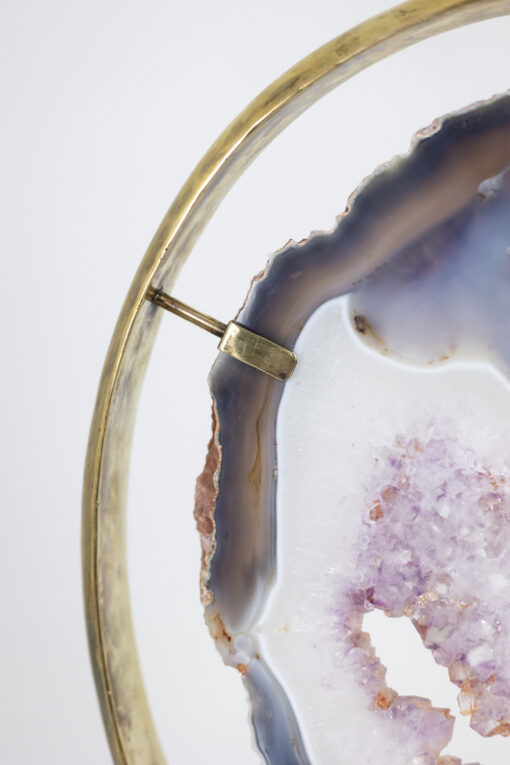 Bronze and Amethyst Lamp, 1970s. - Image 11