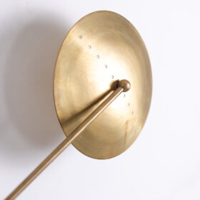 6-Light Wall Sconce in Patinated Brass, Contemporary Work