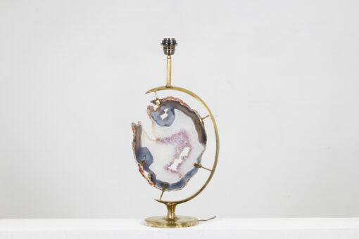 Bronze and Amethyst Lamp, 1970s. - Image 3