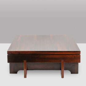 Art Deco Style Coffee Table in Rosewood, 1970s