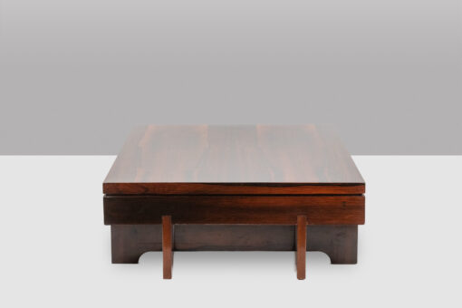 Art Deco Style Coffee Table in Rosewood, 1970s - Image 3