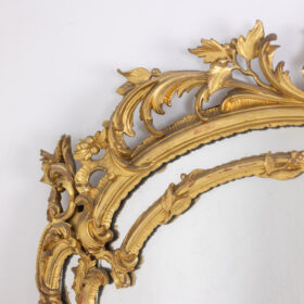 Louis XV Style Beaded Mirror, Napoleon III period, circa 1880.
