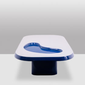 Organically Shaped Coffee Table, Contemporary.