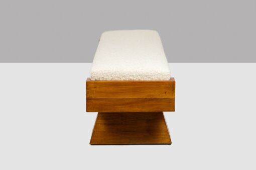 Blond Ash Bench, Italian Artisanal Work, Contemporary. - Image 3