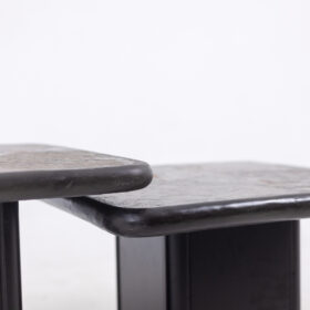 Pair of Brutalist Tables, Paul Reinier Kingma, 1970s.
