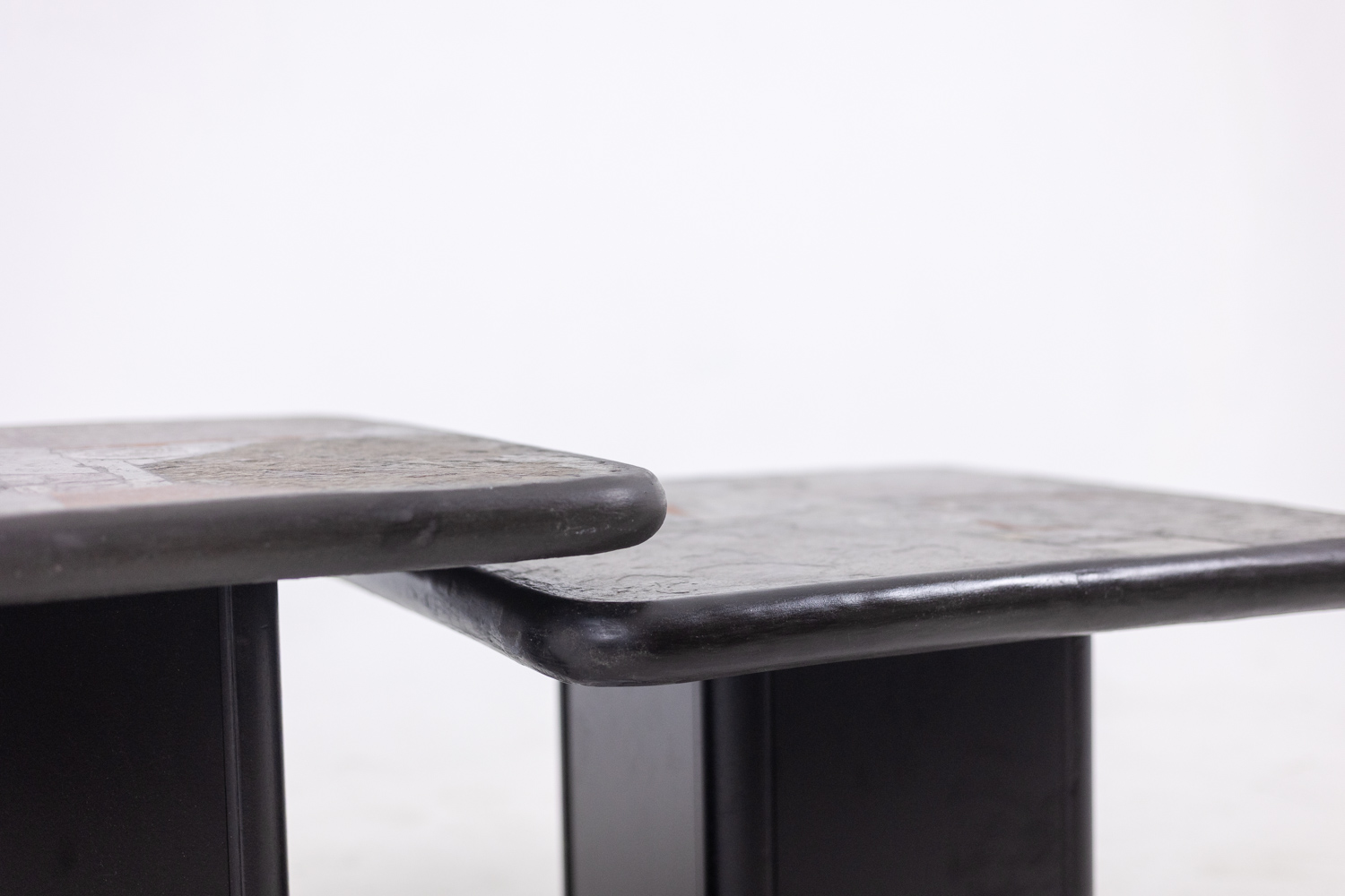 Pair of Brutalist Tables, Paul Reinier Kingma, 1970s. - Image 3