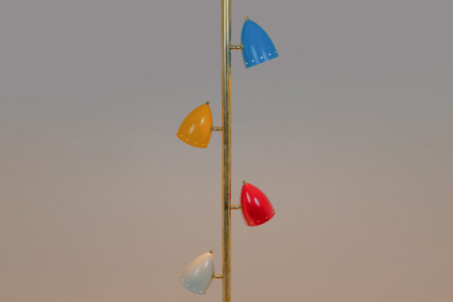 Tubular Hanging Lamp, Lacquered Brass, Contemporary - Image 3