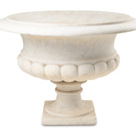 Medicis Marble Vase with Gaudronnée Body Circa 1880