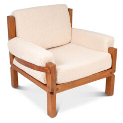 Pair of Pierre Chapo Armchairs- three-quarter-view front-Styylish