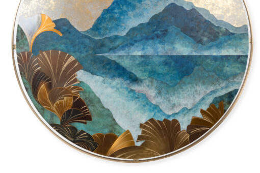 Oxidized Brass Marquetry Board, Contemporary - Image 3