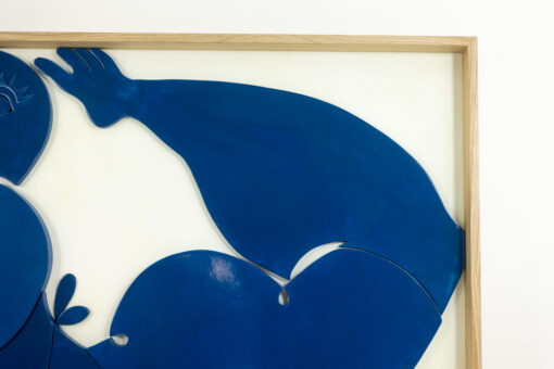 Bas-relief Panel, Entitled 'I swim in happiness,' Contemporary - Image 4