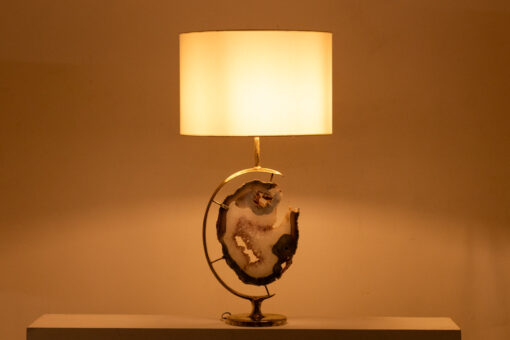 Bronze and Amethyst Lamp, 1970s. - Image 4