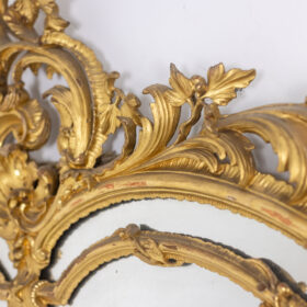 Louis XV Style Beaded Mirror, Napoleon III period, circa 1880.