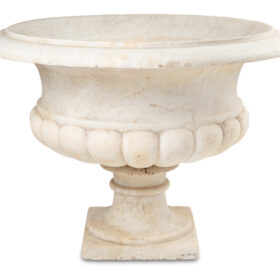Medicis Marble Vase with Gaudronnée Body Circa 1880