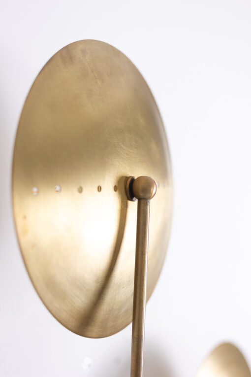 6-Light Wall Sconce in Patinated Brass, Contemporary Work - Image 5