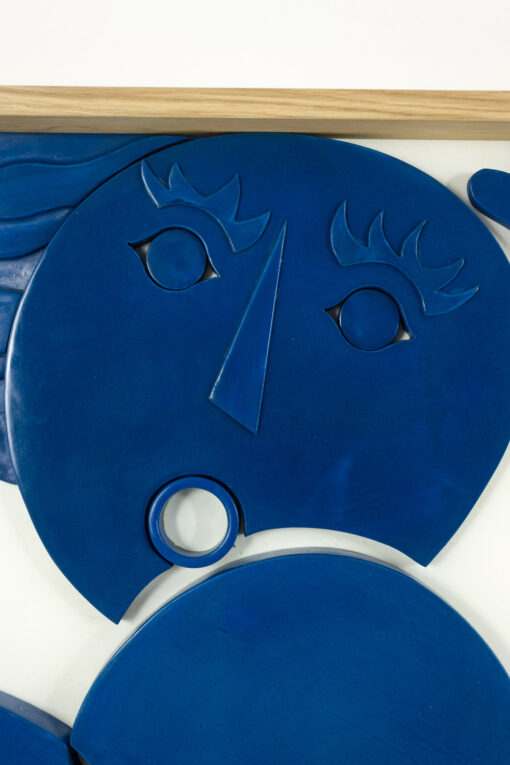 Bas-relief Panel, Entitled 'I swim in happiness,' Contemporary - Image 5