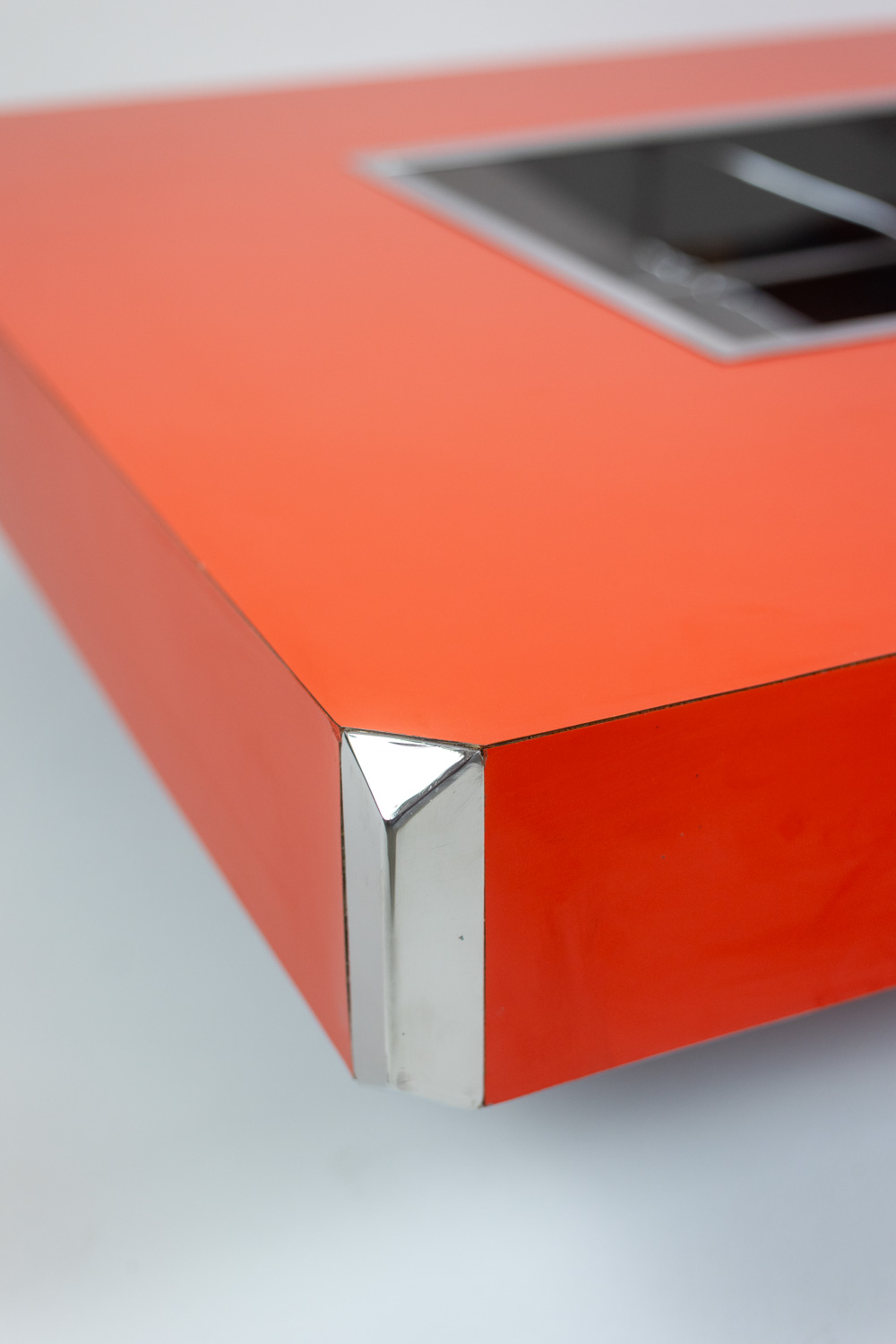 Willy Rizzo coffee table forming a bar. 1970s. - Image 5