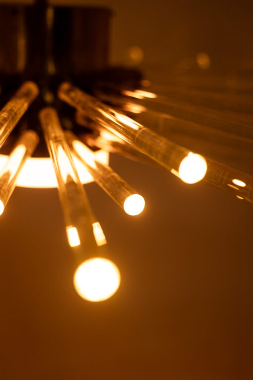 Radiant Glass Tube Chandelier, Contemporary - Image 6