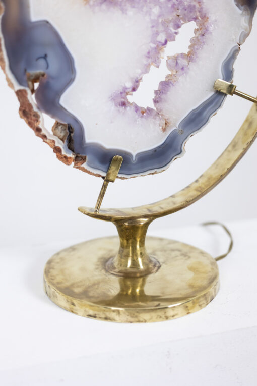 Bronze and Amethyst Lamp, 1970s. - Image 6