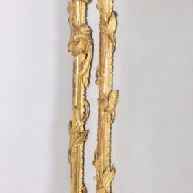 Louis XV Style Beaded Mirror, Napoleon III period, circa 1880.