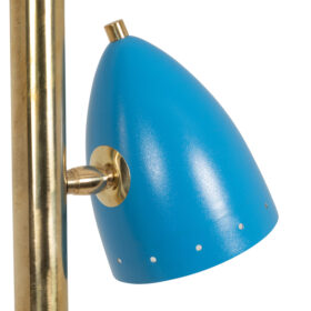 Tubular Hanging Lamp, Lacquered Brass, Contemporary