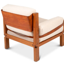 Pair of Pierre Chapo Armchairs- detail of back- Styylish