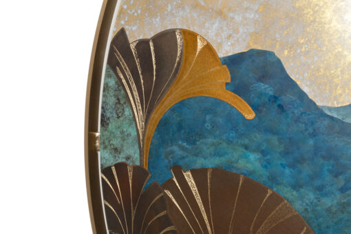 Oxidized Brass Marquetry Board, Contemporary - Image 6