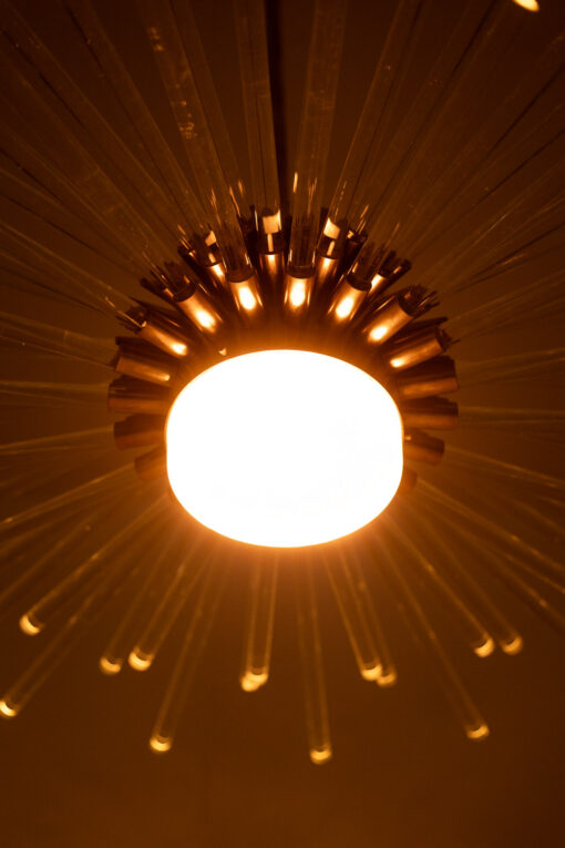 Radiant Glass Tube Chandelier, Contemporary - Image 7
