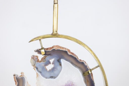 Bronze and Amethyst Lamp, 1970s. - Image 7