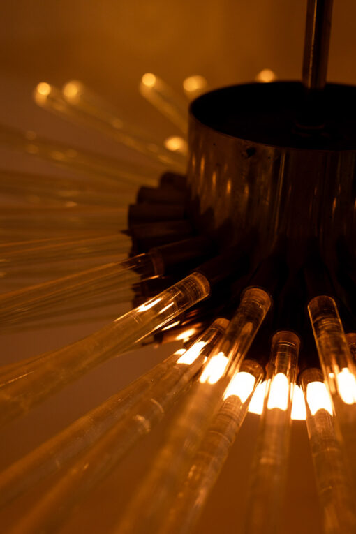 Radiant Glass Tube Chandelier, Contemporary - Image 8