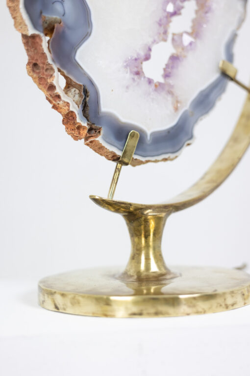 Bronze and Amethyst Lamp, 1970s. - Image 9
