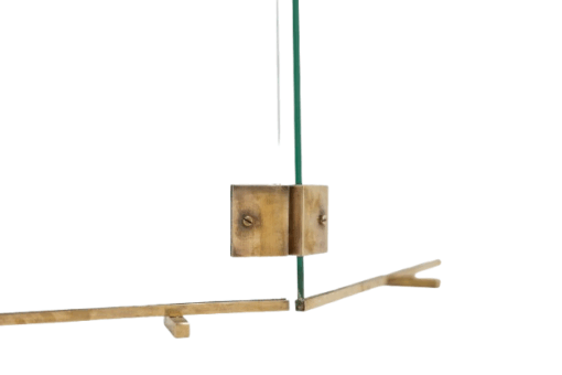 Glass and Bronze Fire Screen, Jacques Adnet, 1950s. - Image 9