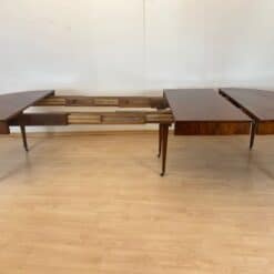 Empire or Biedermeier Dining Table, Walnut, Brass, Expandable, Swiss circa 1810 - Image 12