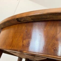 Empire or Biedermeier Dining Table, Walnut, Brass, Expandable, Swiss circa 1810 - Image 15