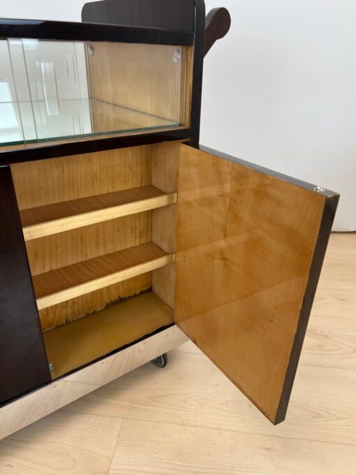 Art Deco Rolling Bar Cart , France circa 1930 - Image 20