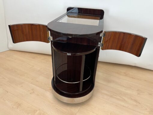 Art Deco Rolling Bar Cart , France circa 1930 - Image 6